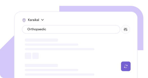 Whato business search showing a Karaikal orthopaedic clinic profile